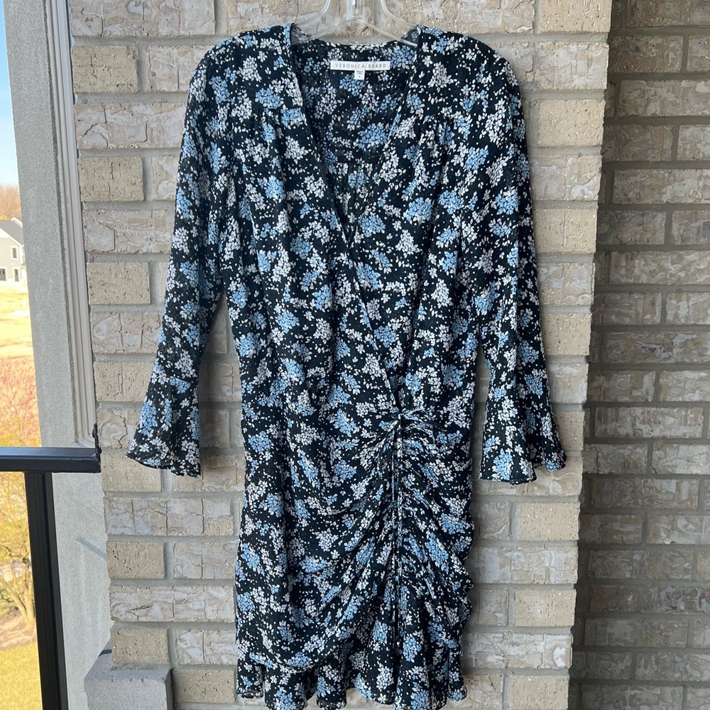 Veronica Beard Sean floral jacquard silk minidress - Picture 2 of 7